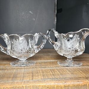 Elegant Clear Glass Serveware Set